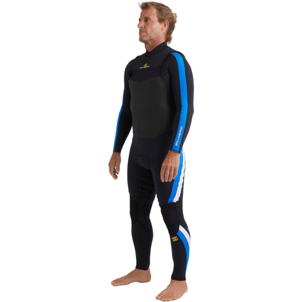 2025 Billabong Hommes Oscillator Natural 4/3mm Chest Zip Combinaison Néoprène 24AW193516 - Royal